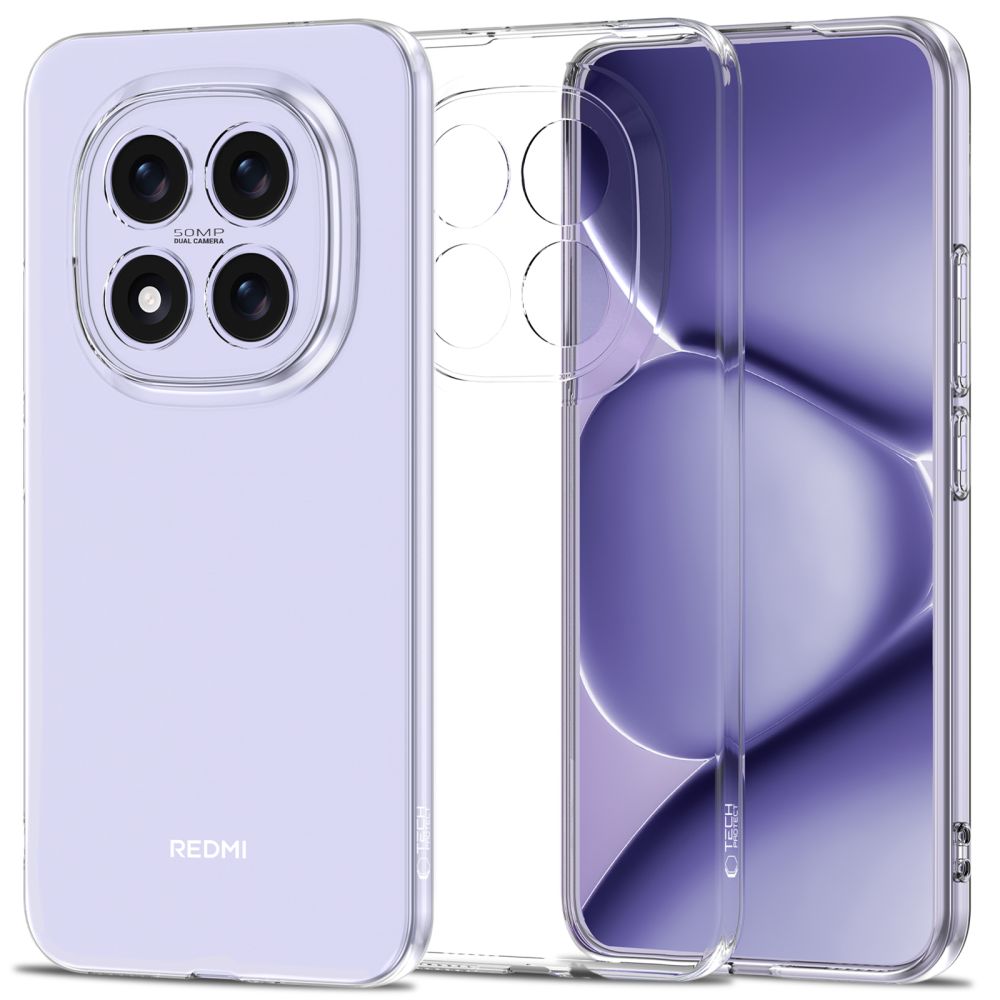 Tech-Protect FlexAir dėklas, skirtas Xiaomi Redmi Note 15 Pro 5G – skaidrus -- Xiaomi Redmi Note 15 Pro 5G / Redmi Note...