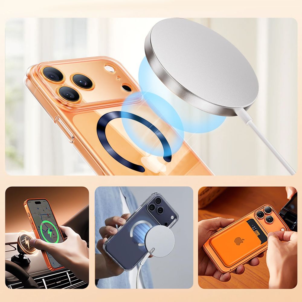 Tech-Protect magnetinis žiedas MMP-210 MagSafe 2 vnt., oranžinis / juodas