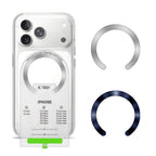 Tech-Protect magnetinis žiedas MMP-210 MagSafe 2 vnt., sidabrinis / tamsiai mėlynas -- Cell phone holders
