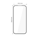 Tech-Protect Glass Fit+ 2-Pack Grūdintas stiklas, skirtas Google Pixel 9A / 20A - juodas -- Google Pixel 9a