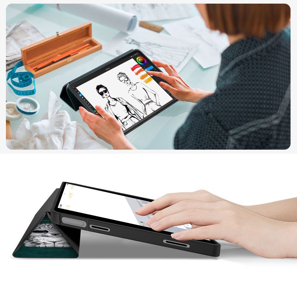 „Tech-Protect SmartCase“, skirta „Xiaomi Redmi Pad“ 2 11.0 – žalia -- Xiaomi Redmi Pad / Redmi Pad