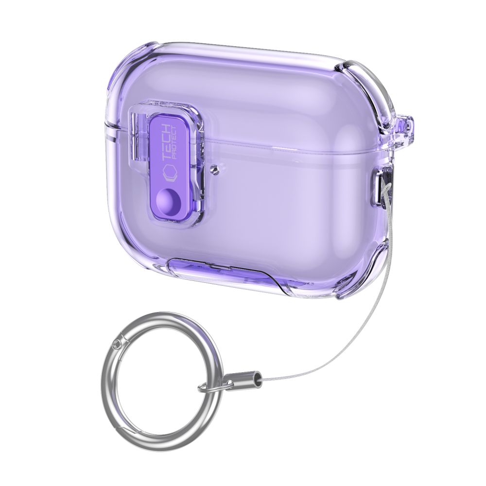Tech-Protect Bounce Pro dėklas, skirtas AirPods Pro 3 – violetinis -- AirPods AirPods Pro 3
