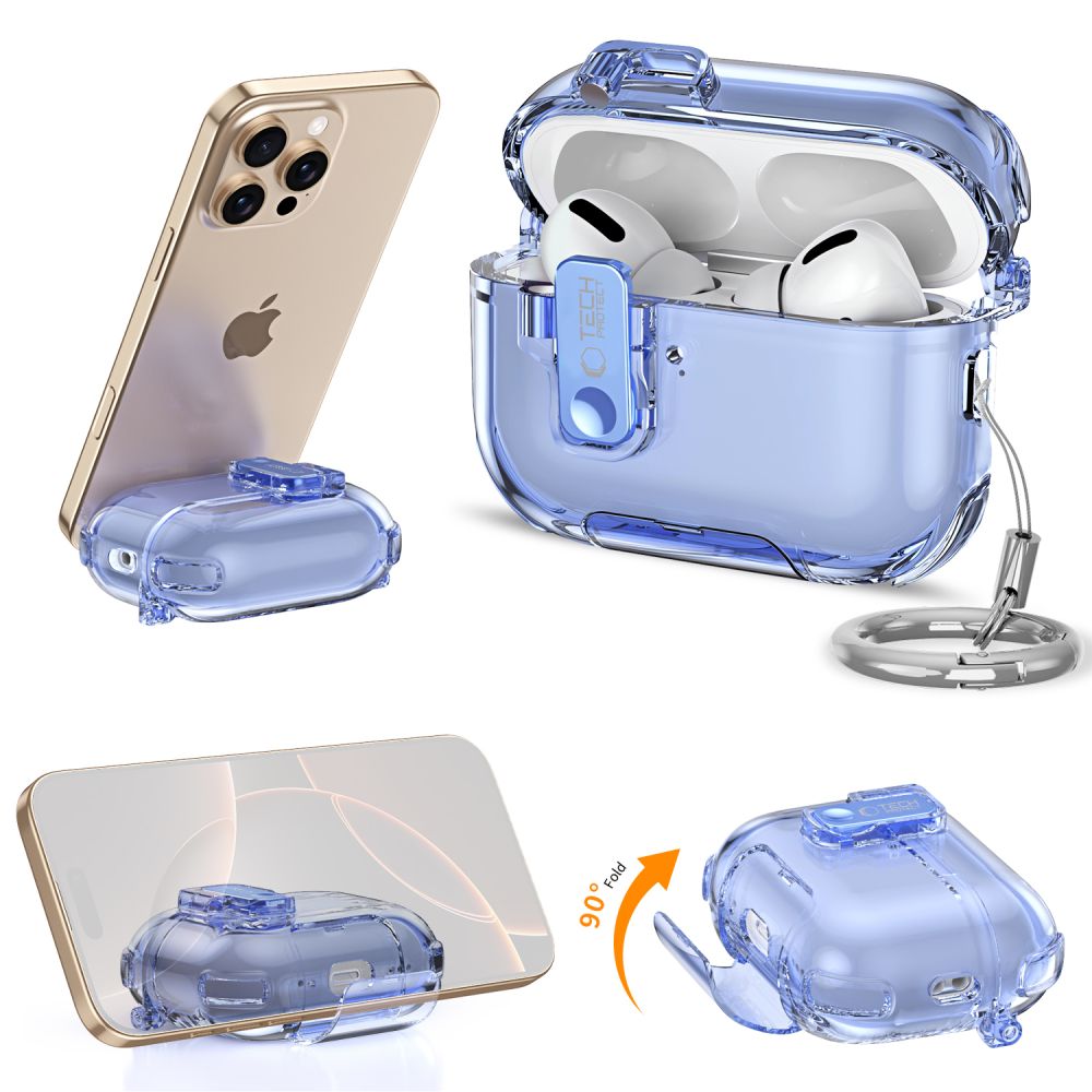 Tech-Protect Bounce Pro dėklas, skirtas AirPods Pro 3 – rožinis -- AirPods AirPods Pro 3