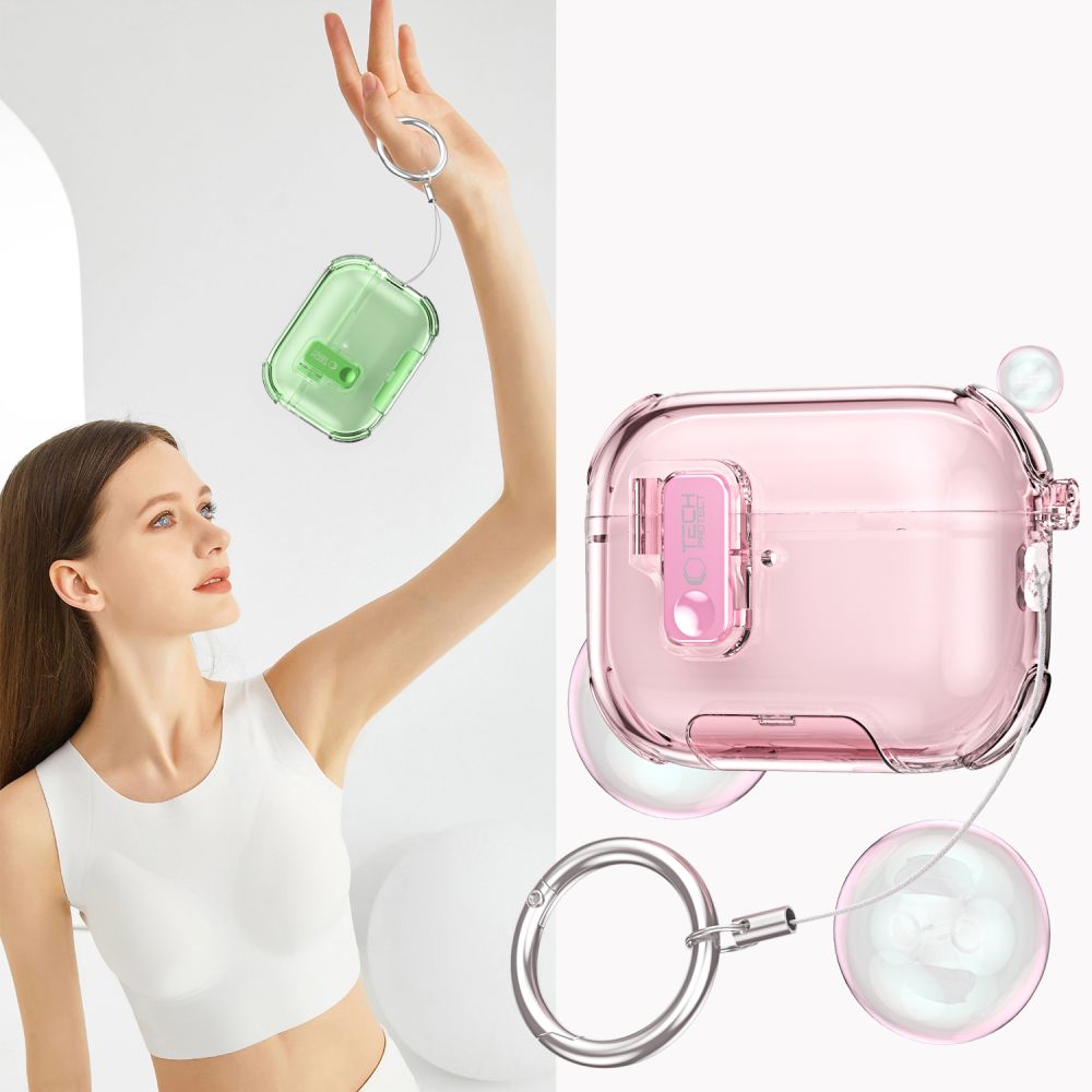 Tech-Protect Bounce Pro dėklas, skirtas AirPods Pro 3 – mėlynas -- AirPods AirPods Pro 3