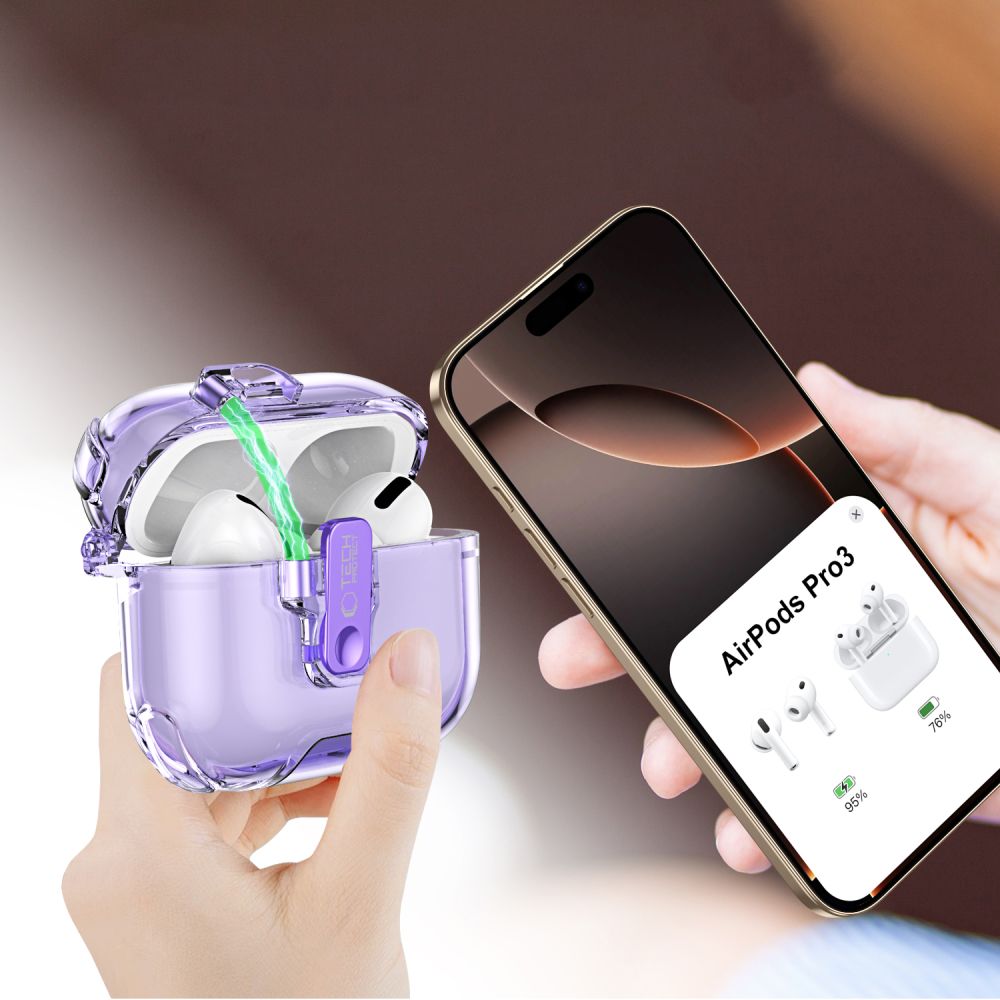 Tech-Protect Bounce Pro dėklas, skirtas AirPods Pro 3 – žalias -- AirPods AirPods Pro 3