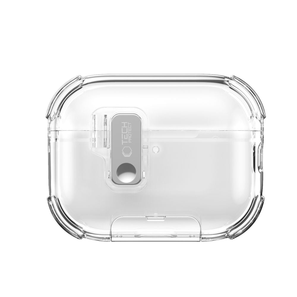 Tech-Protect Bounce Pro dėklas, skirtas AirPods Pro 3 – skaidrus -- AirPods AirPods Pro 3