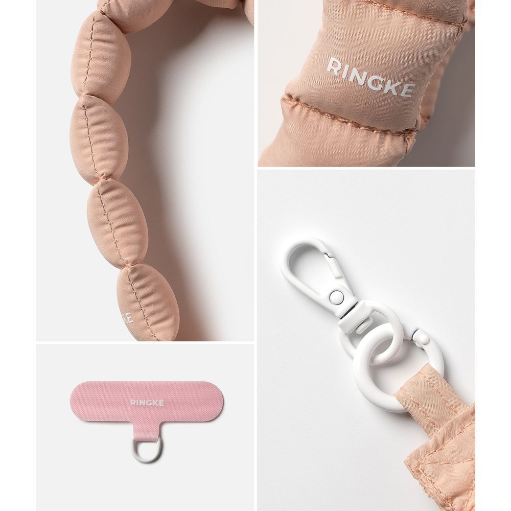 Ringke laikiklis ir rankinis dirželis telefono dirželis - rožinė -- Other phone accessories