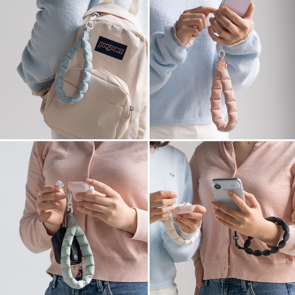 Ringke laikiklis ir rankinis dirželis telefono dirželis - juodas -- Other phone accessories