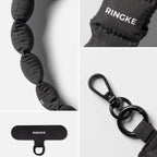 Ringke laikiklis ir rankinis dirželis telefono dirželis - juodas -- Other phone accessories