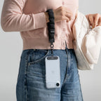 Ringke laikiklis ir rankinis dirželis telefono dirželis - juodas -- Other phone accessories