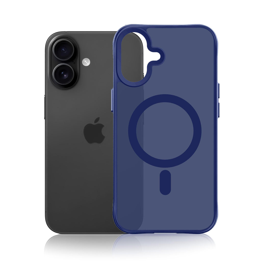 3mk Smoke MagCase, skirtas iPhone 16 – mėlynai permatomas