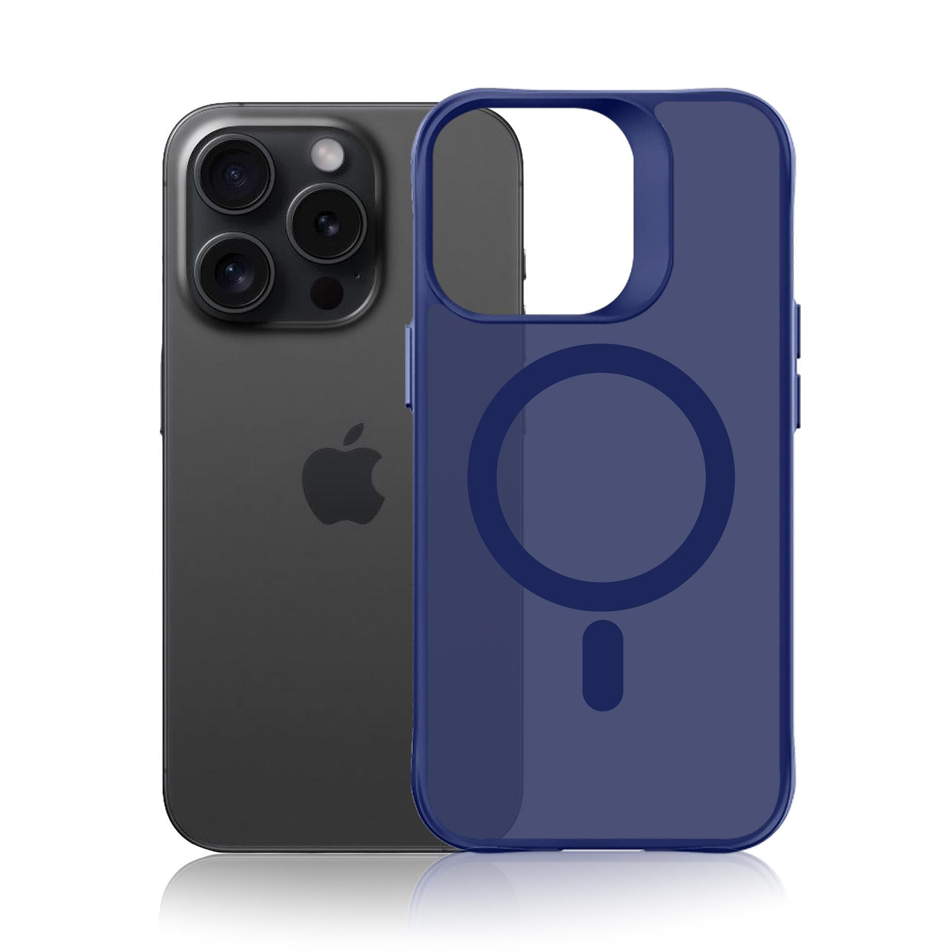 3mk Smoke MagCase, skirtas iPhone 16 Pro Max – mėlynai permatomas