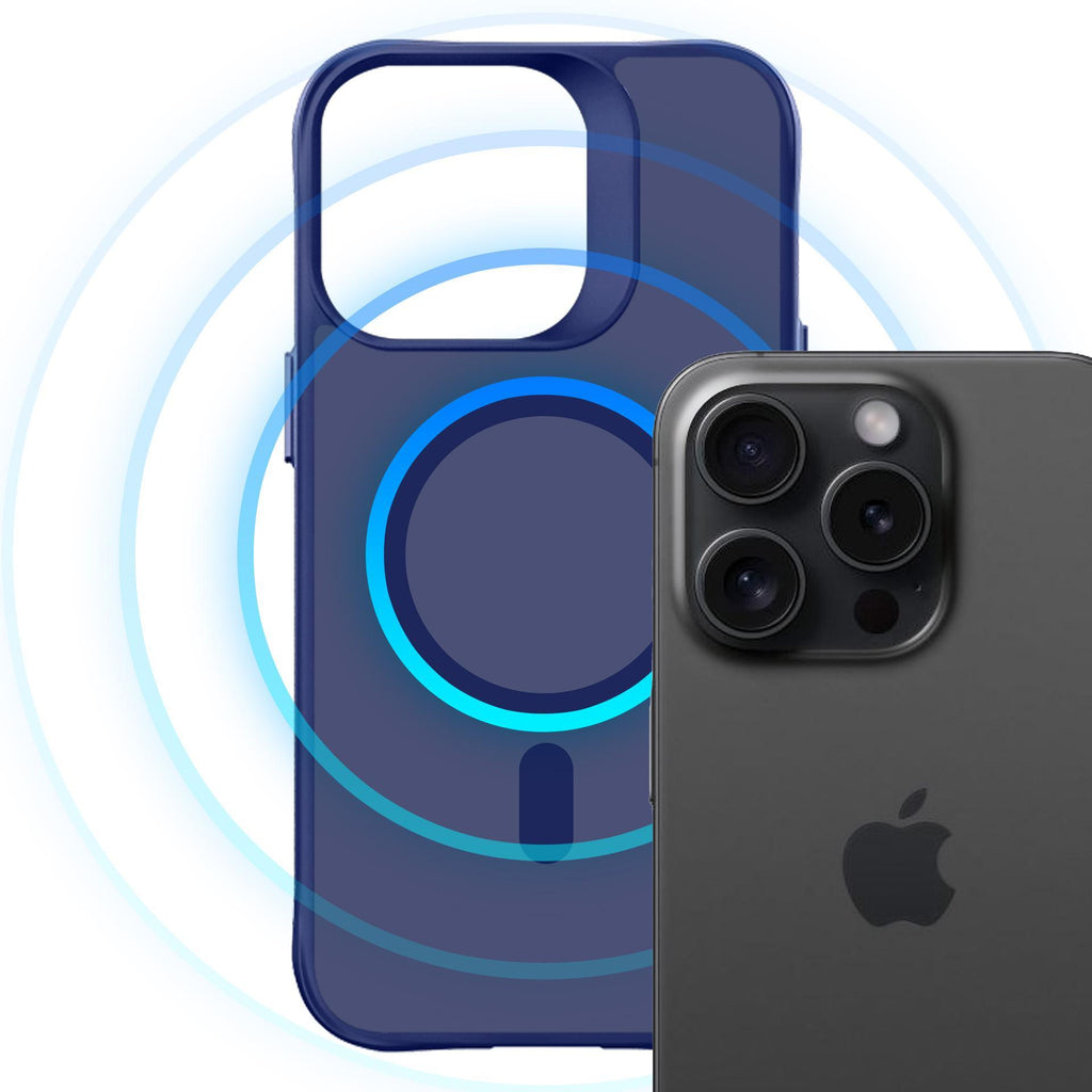 3mk Smoke MagCase, skirtas iPhone 16 Pro – mėlynai permatomas
