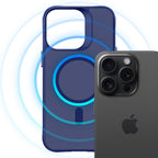 3mk Smoke MagCase, skirtas iPhone 16 Pro – mėlynai permatomas
