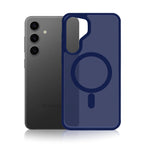 3mk Smoke MagCase, skirtas Samsung Galaxy S24 – mėlynas permatomas