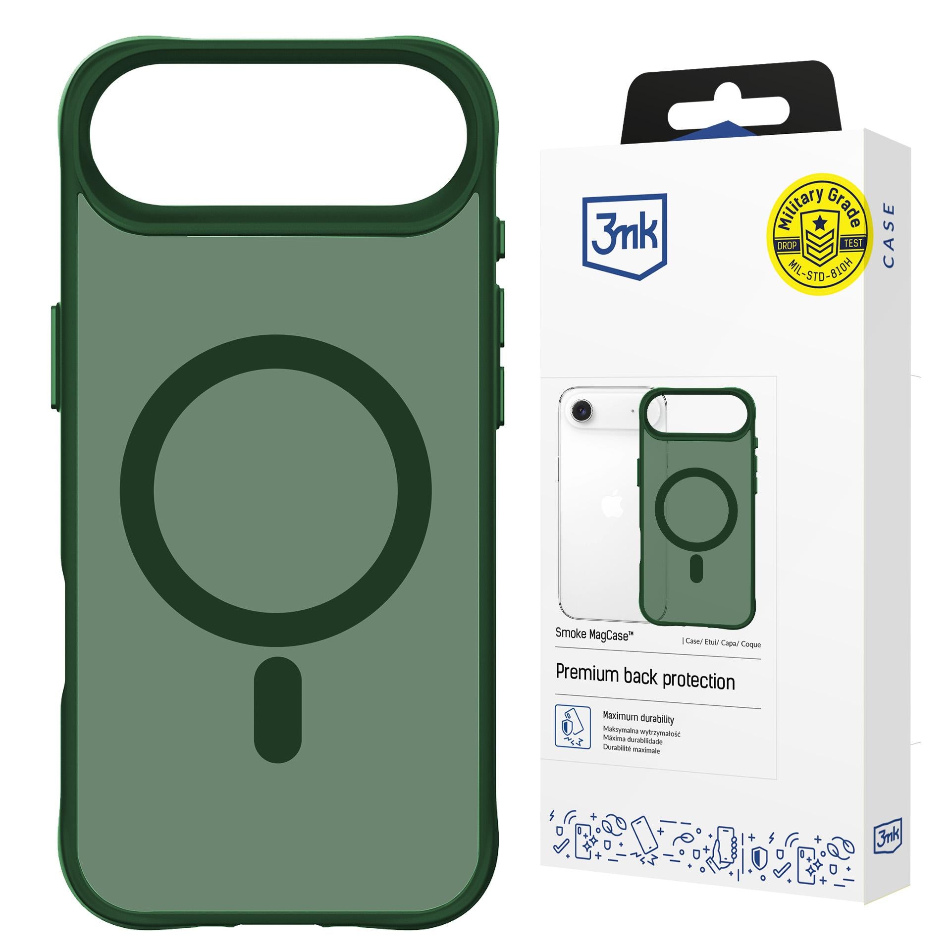 3mk Smoke MagCase iPhone Air – Žalia -- iPhone Air