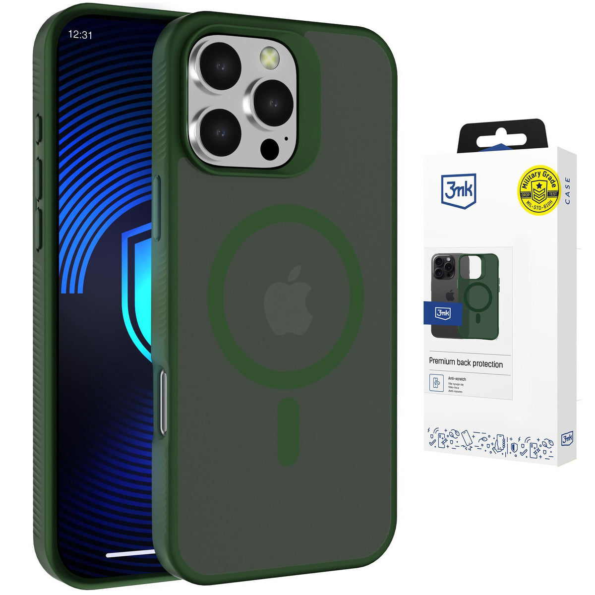 3mk Smoke MagCase, skirtas iPhone 16 Pro Max – žaliai permatomas