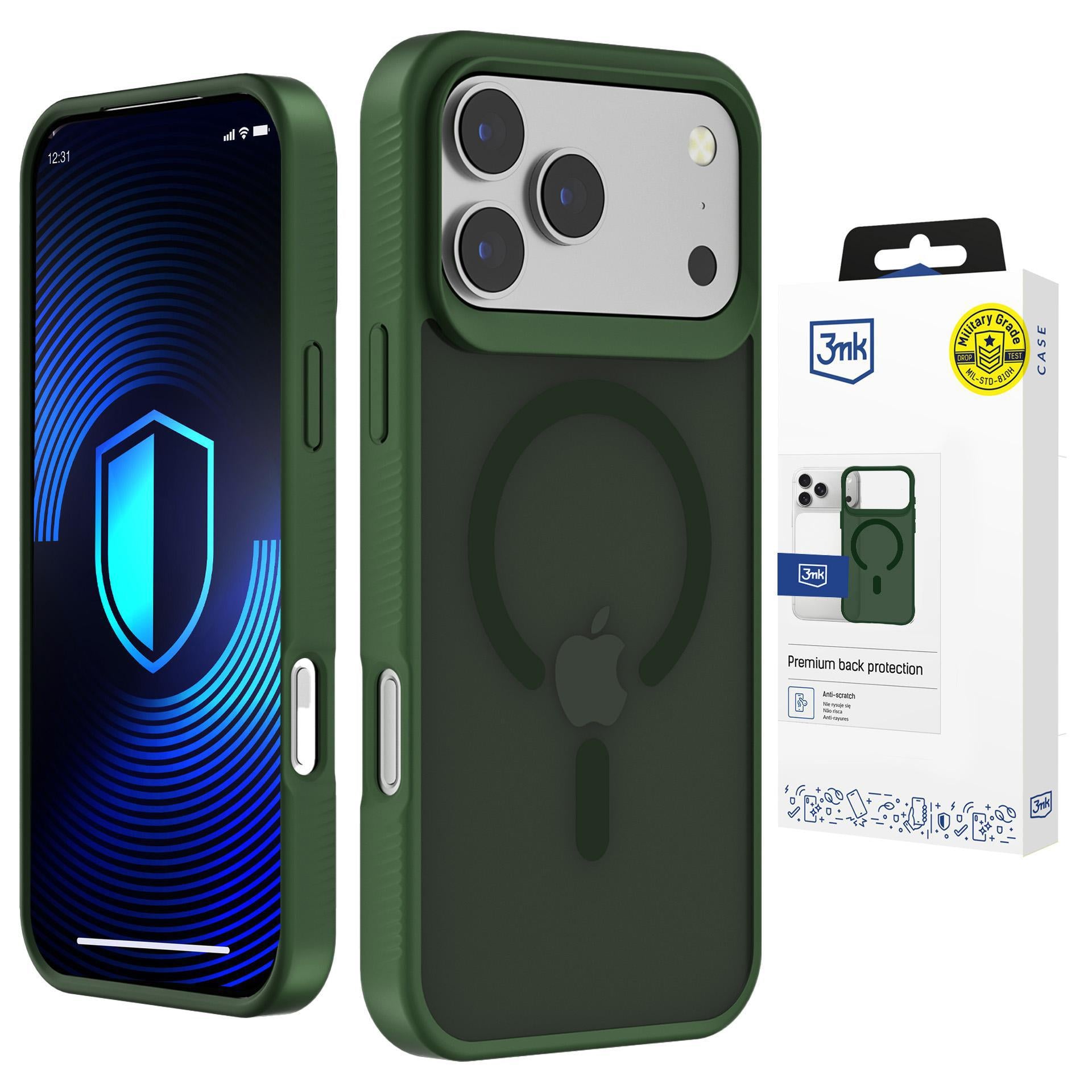 3mk Smoke MagCase, skirtas iPhone 17 Pro – žaliai permatomas