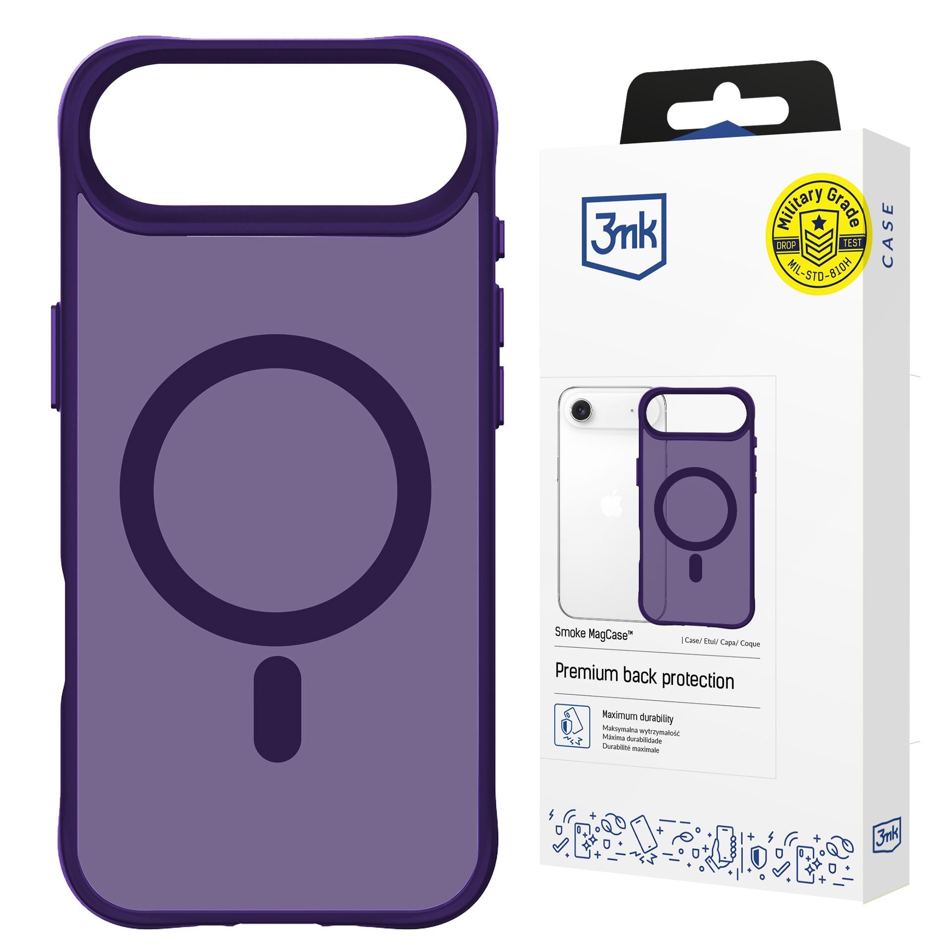 3mk Smoke MagCase skirtas iPhone Air - violetinis -- iPhone Air