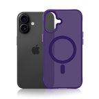 3mk Smoke MagCase dėklas, skirtas iPhone 16 - purpurinis permatomas