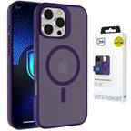 3mk Smoke MagCase dėklas, skirtas iPhone 16 Pro Max – purpurinis permatomas