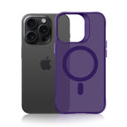 3mk Smoke MagCase dėklas, skirtas iPhone 16 Pro Max – purpurinis permatomas