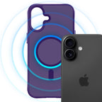 3mk Smoke MagCase dėklas, skirtas iPhone 17 - purpurinis permatomas