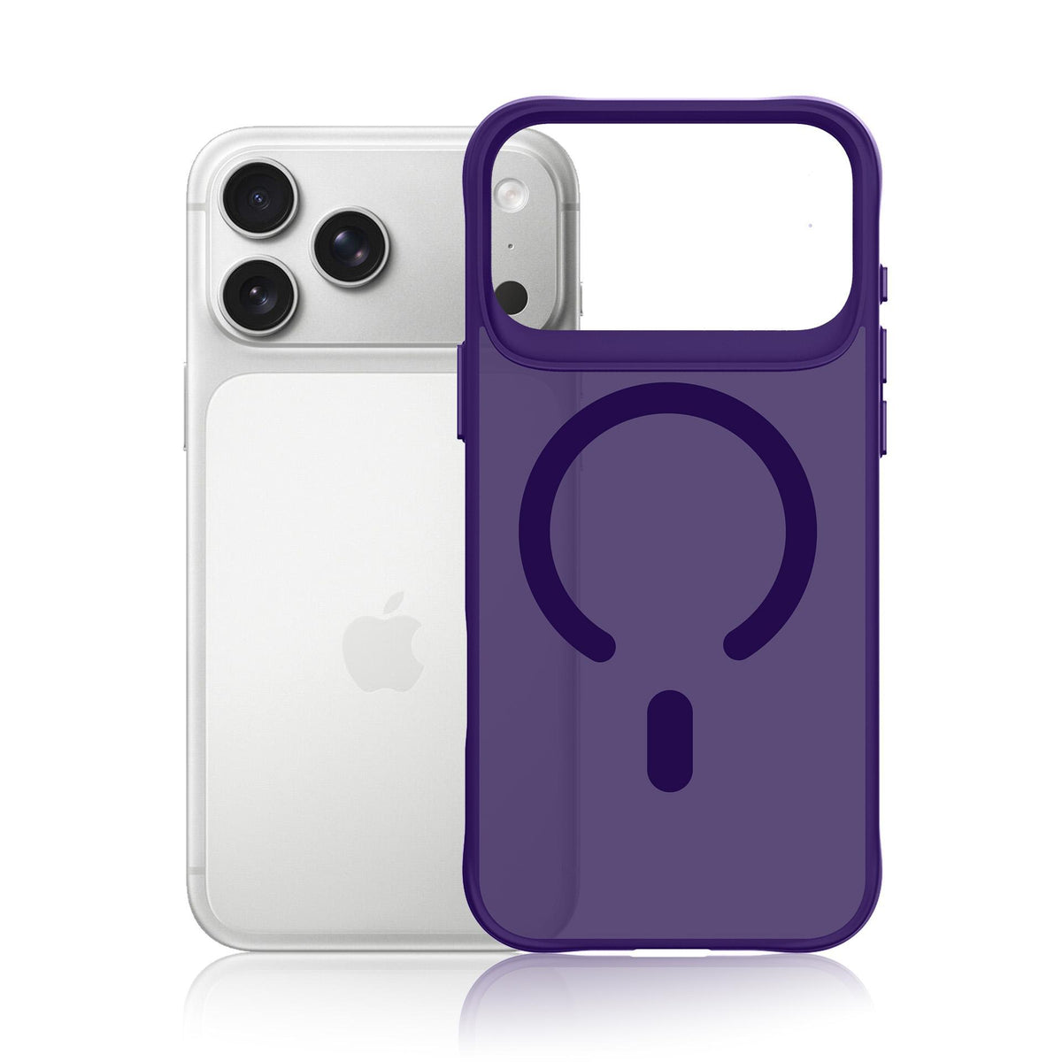 3mk Smoke MagCase dėklas, skirtas iPhone 17 Pro – purpurinis permatomas