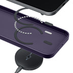 3mk Smoke MagCase dėklas, skirtas iPhone 17 Pro – purpurinis permatomas