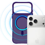 3mk Smoke MagCase dėklas, skirtas iPhone 17 Pro – purpurinis permatomas
