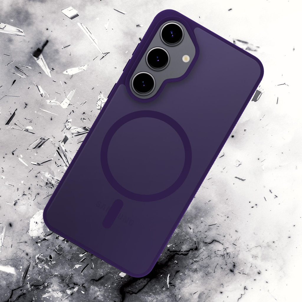 3mk Smoke MagCase skirtas Samsung Galaxy S25 - violetinis -- Samsung Galaxy S25