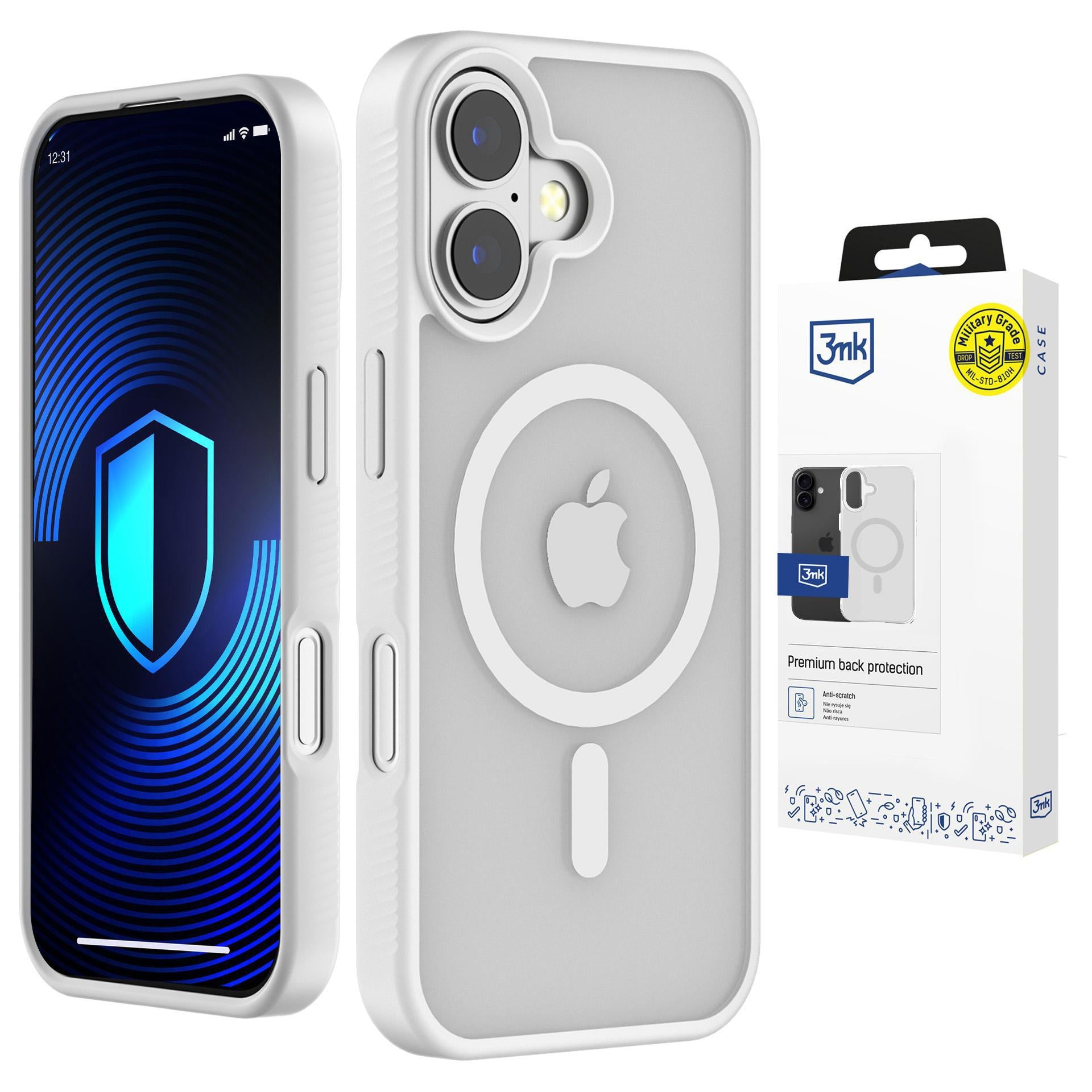 3mk Smoke MagCase, skirtas iPhone 17 - baltai permatomas