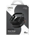 Uniq Keva Verge dėklas Apple Watch 49mm - juodas -- Apple Watch 49mm