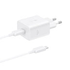 Samsung EP-T4511XBEGEU 45W 4.05A 1x USB-C sieninis įkroviklis - baltas + USB-C laidas -- Samsung EP-T4511XBEGEU 45W 4.05A...