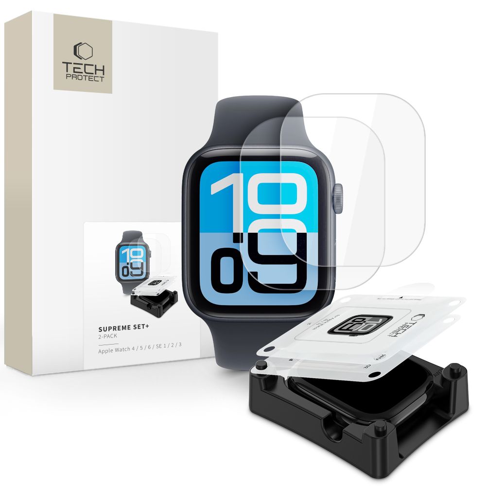 Tech-Protect Supreme Set+ 2-Pack hydrogel folija, skirta Apple Watch 40 mm -- Apple Watch 40