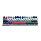 Machenike K500-B61 Laidinė Mechaninė Žaidimų Klaviatūra su Apšvietimu, Red Switch - Balta ir Mėlyna -- Gaming Accessories