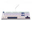 Machenike K500B-B87 laidinė mechaninė žaidimų klaviatūra su fonine šviesa, Red Switch - Balta -- Gaming Accessories