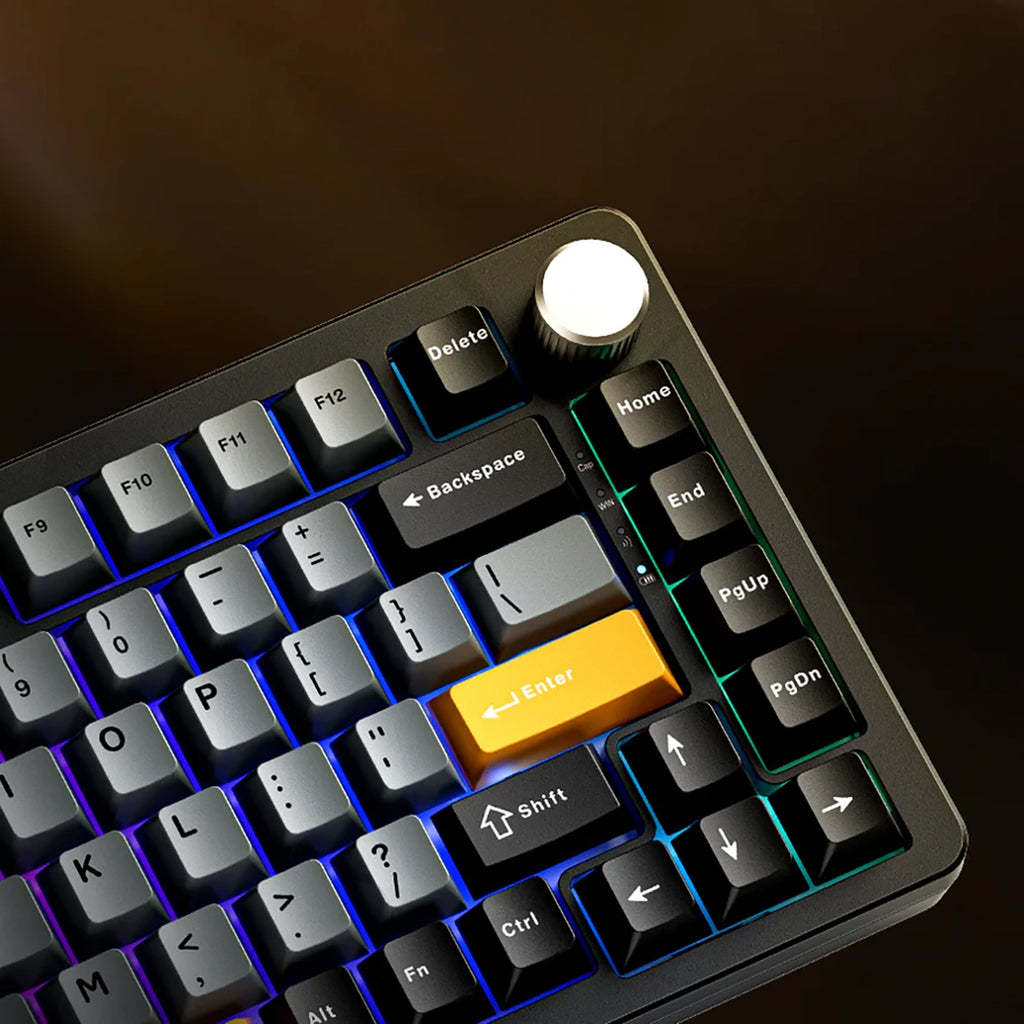 Machenike K600-B82W laidinė mechaninė foniniu šviesa leidiama žaidimo klaviatūra GR Silver Switch - juoda -- Gaming...
