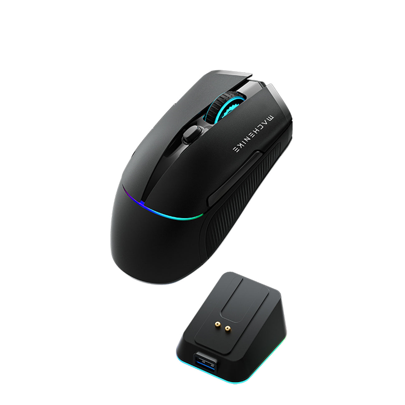 Machenike L8 Pro belaidė žaidimų pelė su įkrovimo stotele - Juoda -- Gaming Accessories