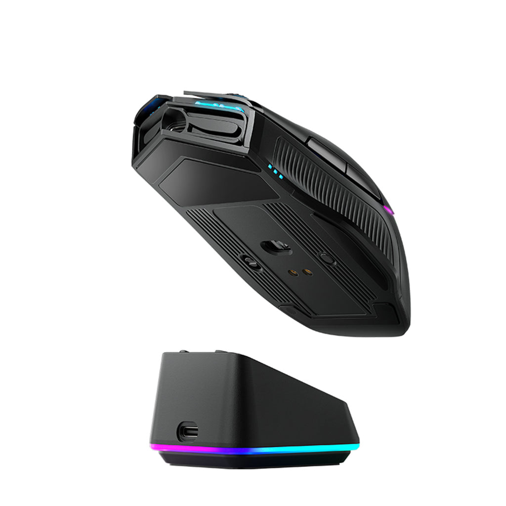 Machenike L8 Pro belaidė žaidimų pelė su įkrovimo stotele - Juoda -- Gaming Accessories