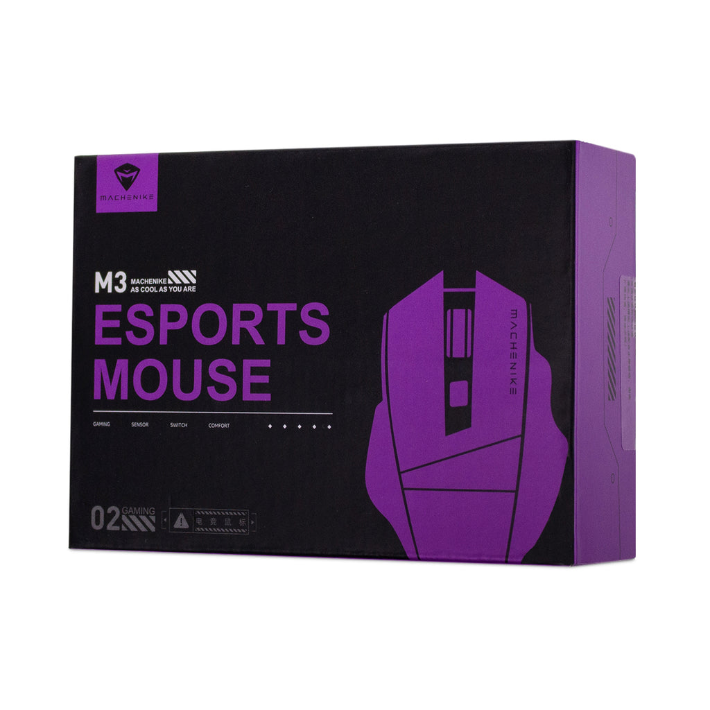 Machenike M3 Laidinė Žaidimų Pelė - Juoda -- Gaming Accessories