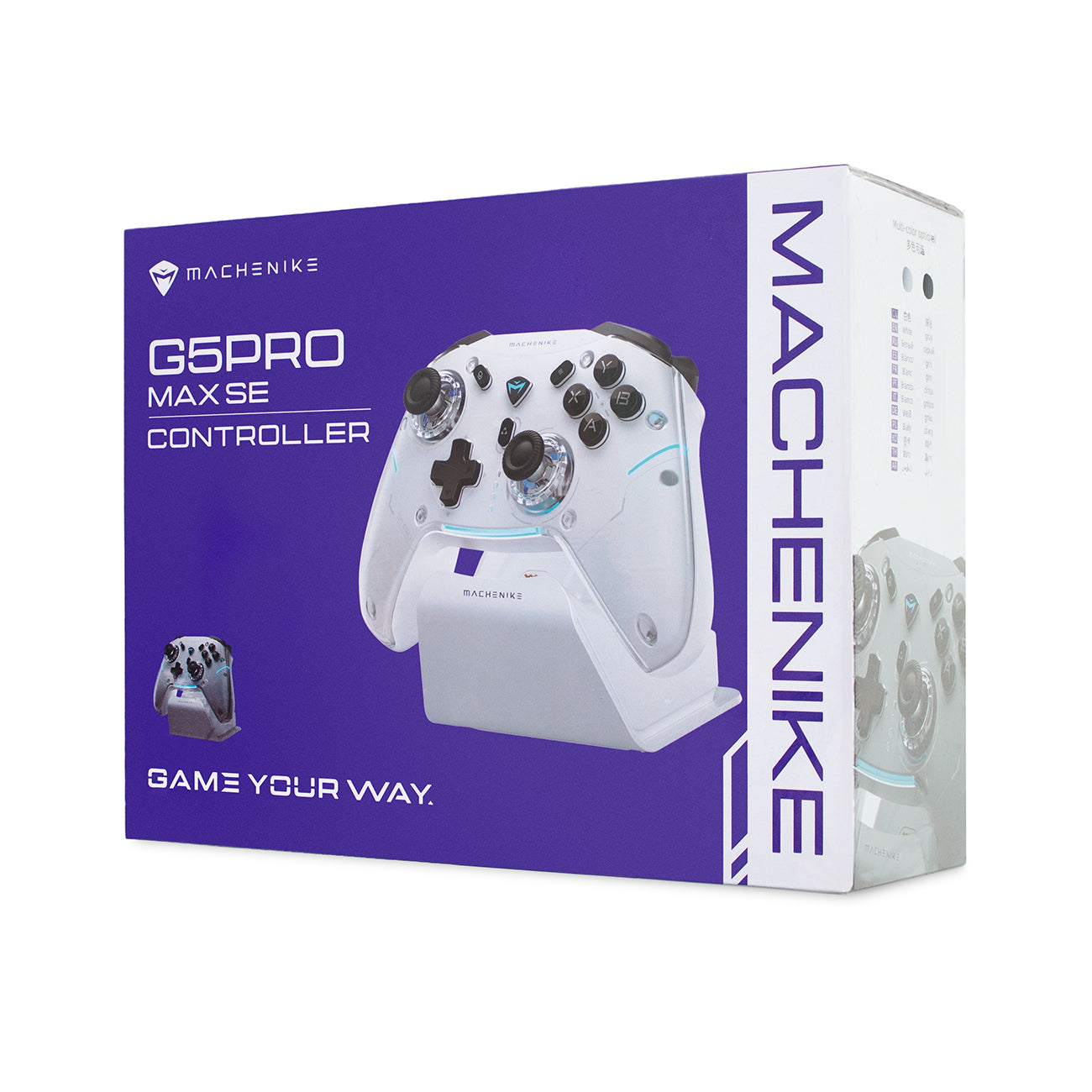 Machenike G5Pro Max Belaidis Žaidimų Valdiklis su Įkrovimo Stotele - Balta -- Gaming Accessories