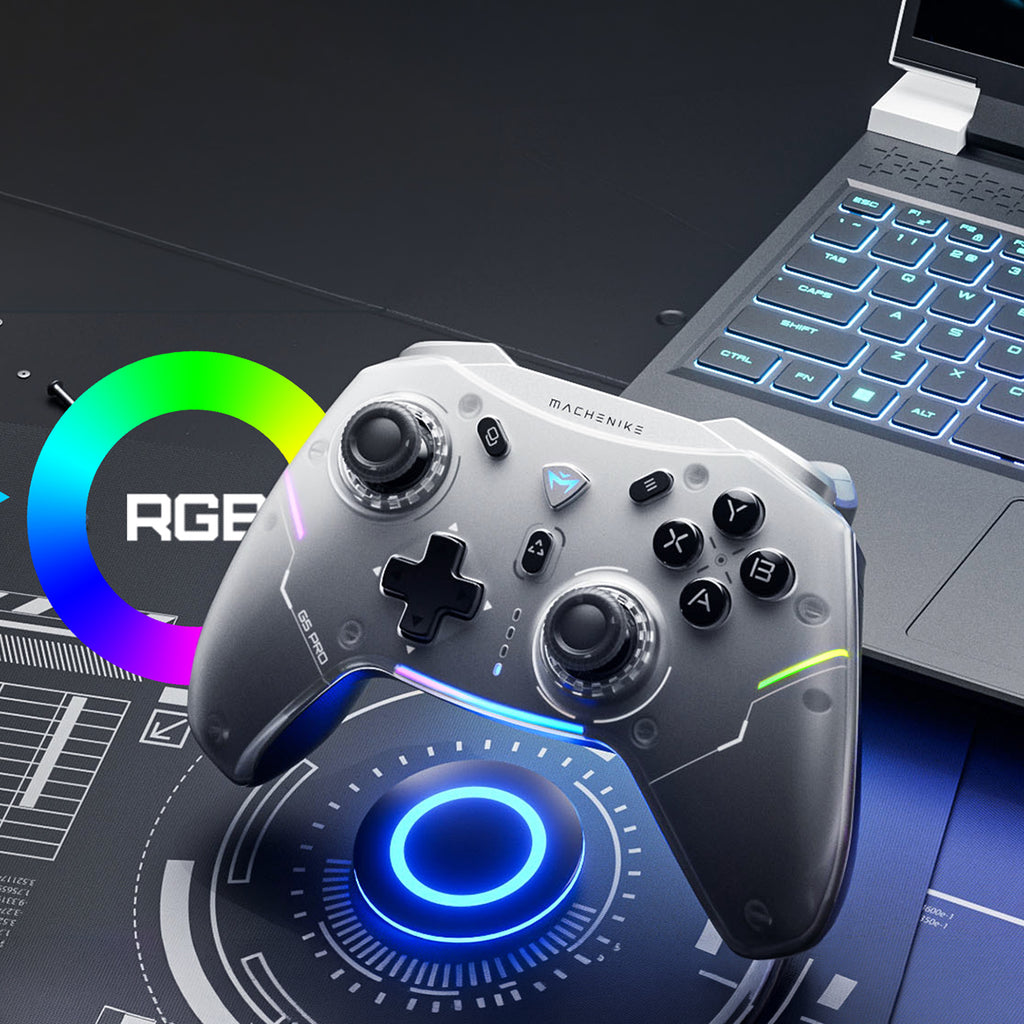Machenike G5Pro Max Belaidis Žaidimų Valdiklis su Įkrovimo Stotele - Pilka -- Gaming Accessories