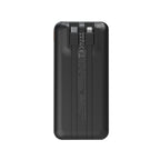 Wozinsky WFC-15B 20000mAh 22.5W PD20W powerbankas su integruotais Lightning ir USB-C kabeliais - Juodas -- Powerbanks