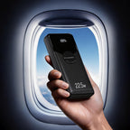 Wozinsky WFC-15B 20000mAh 22.5W PD20W powerbankas su integruotais Lightning ir USB-C kabeliais - Juodas -- Powerbanks