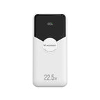 Wozinsky WFC-15W 20000mAh 22.5W PD20W PowerBank su integruotais Lightning ir USB-C kabeliais – Baltas -- Powerbanks