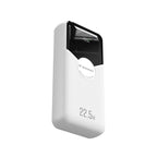 Wozinsky WFC-15W 20000mAh 22.5W PD20W PowerBank su integruotais Lightning ir USB-C kabeliais – Baltas -- Powerbanks