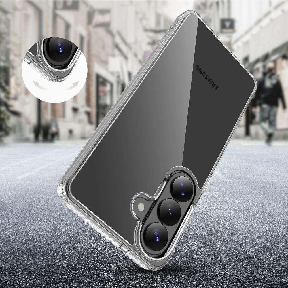 Tech-Protect FlexAir hibridinis dėklas, skirtas Samsung Galaxy S26+ – skaidrus -- Samsung Galaxy S26+