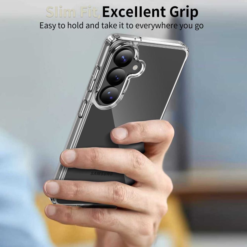 Tech-Protect FlexAir hibridinis dėklas, skirtas Samsung Galaxy S26+ – skaidrus -- Samsung Galaxy S26+