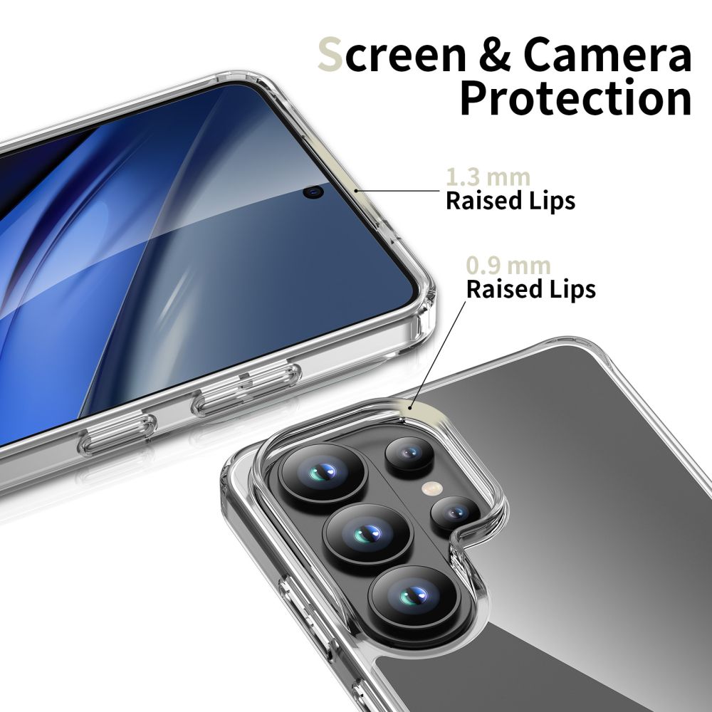 Tech-Protect FlexAir hibridinis dėklas, skirtas Samsung Galaxy S26 Ultra – skaidrus -- Samsung Galaxy S26 Ultra